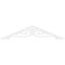 Ekena Millwork Pitch Finley Architectural Grade PVC Gable Pediment, 72"W x 15"H x 1"P (5/12) GPP072X015X100FIN - alternate 4